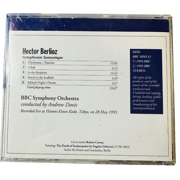 Berlioz Symphonie Fantastique Music Volume 2 Number 1 Audio Music CD - Picture 2 of 3